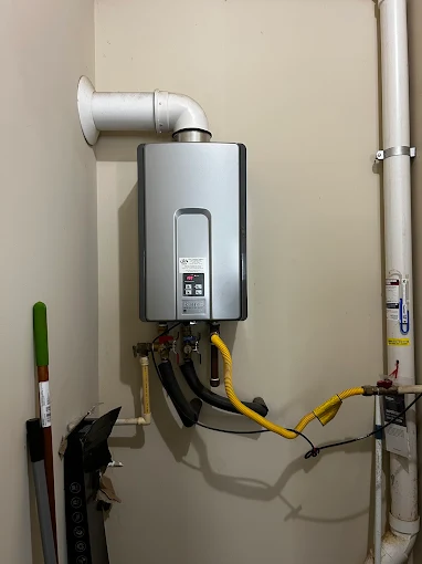 Basement PVC drain stub rough-in with vapor barrier